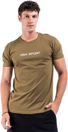 SPORT LOGO T-SHIRT 28-1401-33 KHAKI ΧΑΚΙ GSA