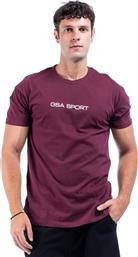 SPORT LOGO T-SHIRT 28-1401-37 OXBLOOD ΜΠΟΡΝΤΟ GSA