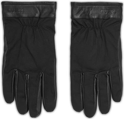 ΑΝΔΡΙΚΑ ΔΕΡΜΑΤΙΝΑ ΓΑΝΤΙΑ AM9575POL02-BLA ΜΑΥΡΟ GUESS