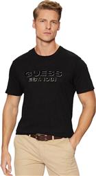 ΑΝΔΡΙΚΗ ΚΟΝΤΟΜΑΝΙΚΗ ΜΠΛΟΥΖΑ - SS BSC VELVET LOGO GUESS