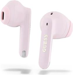 ΑΣΥΡΜΑΤΑ IN-EAR ΑΚΟΥΣΤΙΚΑ ELONGATED METALIC PRINTED LOGO ΧΡΩΜΑ: ΡΟΖ GUESS