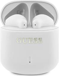 ΑΣΥΡΜΑΤΑ IN-EAR ΑΚΟΥΣΤΙΚΑ PRINTED CLASSIC LOGO ΧΡΩΜΑ: ΑΣΠΡΟ GUESS