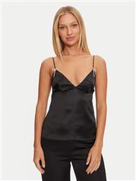 ΜΠΛΟΥΖΑ ΠΙΤΖΑΜΑΣ O4BH00 WGIN0 ΜΑΥΡΟ REGULAR FIT GUESS