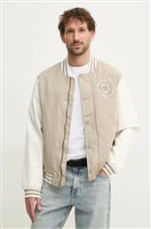 ΜΠΟΥΦΑΝ BOMBER VARSITY ΑΝΔΡΙΚΑ, ΧΡΩΜΑ: ΜΠΕΖ, M5RL19 WGU82 GUESS