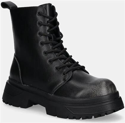 ΔΕΡΜΑΤΙΝΑ WORKERS PALERMO BOOT ΧΡΩΜΑ: ΜΑΥΡΟ, FMFPAL ELE11 GUESS