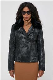 ΔΕΡΜΑΤΙΝΟ ΜΠΟΥΦΑΝ ΓΥΝΑΙΚΕΙΑ, ΧΡΩΜΑ: ΜΑΥΡΟ GUESS