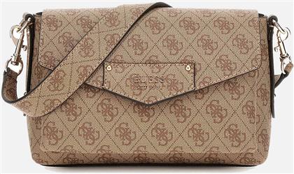 ECO BRENTON FLAP SHOULDER BAG ΤΣΑΝΤΑ ΓΥΝΑΙΚΕΙΟ (ΔΙΑΣΤΑΣΕΙΣ: 23 X 15 X 10ΕΚ.) GUESS