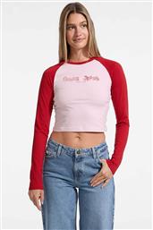 ΓΥΝΑΙΚΕΙΑ ΜΠΛΟΥΖΑ ΔΙΧΡΩΜΗ ΜΕ ΛΟΓΟΤΥΠΟ - W5YI00J1314 ΚΟΚΚΙΝΟ GUESS