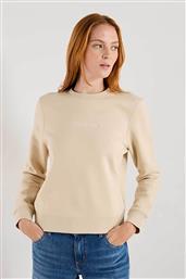 ΓΥΝΑΙΚΕΙΑ ΜΠΛΟΥΖΑ ΦΟΥΤΕΡ ΜΕ LOGO PRINT - W4YQ10KC811 ΚΑΦΕ ΑΝΟΙΧΤΟ GUESS