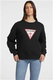 ΓΥΝΑΙΚΕΙΑ ΜΠΛΟΥΖΑ ΦΟΥΤΕΡ ΜΕ ΤΡΙΓΩΝΙΚΟ ΛΟΓΟΤΥΠΟ OVERSIZED - W4YQ00KC811 ΜΑΥΡΟ GUESS