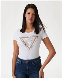 ΓΥΝΑΙΚΕΙΑ ΚΟΝΤΟΜΑΝΙΚΗ ΜΠΛΟΥΖΑ - SS CN CHEETA LOGO TRIANGLE GUESS