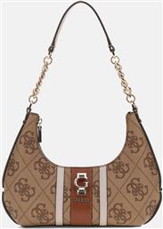 ΓΥΝΑΙΚΕΙΑ MINI ΤΣΑΝΤΑ ΩΜΟΥ ΜΕ ALL-OVER 4G LOGO ''ERENIA'' - HWSO7838180 ΚΑΦΕ ΑΝΟΙΧΤΟ GUESS