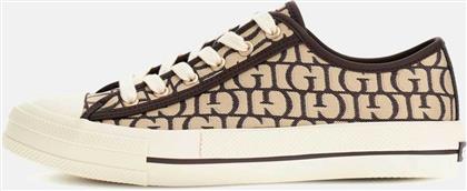 ΓΥΝΑΙΚΕΙΑ SNEAKERS ΜΕ ALL-OVER MONOGRAM PRINT ''CAREY'' - FLPCARFAL12 ΚΑΦΕ GUESS