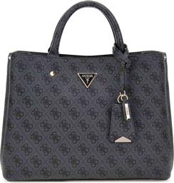 ΓΥΝΑΙΚΕΙΑ ΤΣΑΝΤΑ ΧΕΙΡΟΣ ΜΕ ALL-OVER LOGO PRINT ''MERIDIAN II'' - HWSG6974060 ΑΝΘΡΑΚΙ GUESS
