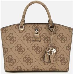 ΓΥΝΑΙΚΕΙΑ ΤΣΑΝΤΑ ΧΕΙΡΟΣ ΜΕ ALL-OVER LOGO PRINT ''QUEENSLAND'' - HWOS9655060 ΚΑΦΕ GUESS