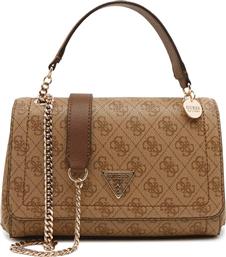 ΓΥΝΑΙΚΕΙΑ ΤΣΑΝΤΑ CROSSBODY ΜΕ ALL-OVER 4G CONTRAST LOGO PRINT ''NOELLE'' - HWBG7879210 ΚΑΦΕ ΑΝΟΙΧΤΟ GUESS