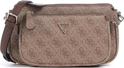 ΓΥΝΑΙΚΕΙΑ ΤΣΑΝΤΑ ΩΜΟΥ/CROSSBODY ΜΕ ALL-OVER LOGO PRINT ''NOELLE II'' - HWBG9672710 ΚΑΦΕ GUESS