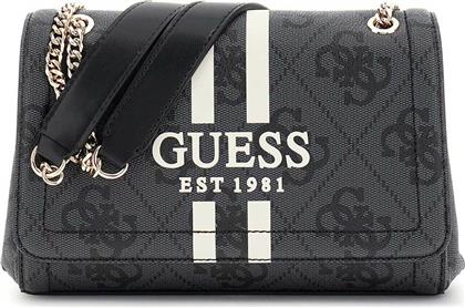 ΓΥΝΑΙΚΕΙΑ ΤΣΑΝΤΑ ΩΜΟΥ ΜΕ ALL-OVER LOGO PRINT ''NOELLE'' - HWOS9672210 ΑΝΘΡΑΚΙ GUESS