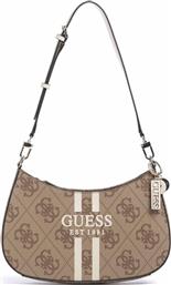 ΓΥΝΑΙΚΕΙΑ ΤΣΑΝΤΑ ΩΜΟΥ ΜΕ ALL-OVER LOGO PRINT ''NOELLE II'' - HWOS9672180 ΚΑΦΕ ΑΝΟΙΧΤΟ GUESS