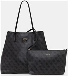 ΓΥΝΑΙΚΕΙΑ ΤΣΑΝΤΑ SHOPPER ΜΕ ALL-OVER LOGO PRINT ''VICTTORIA'' - HWESG951429 ΑΝΘΡΑΚΙ GUESS