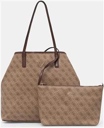 ΓΥΝΑΙΚΕΙΑ ΤΣΑΝΤΑ SHOPPER ΜΕ ALL-OVER LOGO PRINT ''VICTTORIA'' - HWESG951429 ΚΑΦΕ GUESS