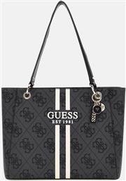 ΓΥΝΑΙΚΕΙΑ ΤΣΑΝΤΑ TOTE ΜΕ ALL-OVER LOGO PRINT ''NOELLE II'' - HWOS9672250 ΑΝΘΡΑΚΙ GUESS