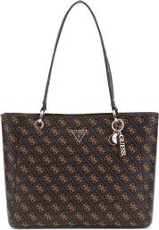 ΓΥΝΑΙΚΕΙΑ ΤΣΑΝΤΑ TOTE ΜΕ ALL-OVER LOGO PRINT ''NOELLE II'' - HWQG9672250 ΜΑΥΡΟ GUESS