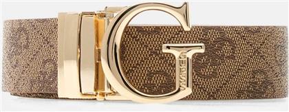 ΓΥΝΑΙΚΕΙΑ ΖΩΝΗ ΜΕ ALL-OVER LOGO PRINT ΚΑΙ ΑΓΚΡΑΦΑ ''CALISTA'' - BW9266P5330 ΚΑΦΕ ΑΝΟΙΧΤΟ GUESS