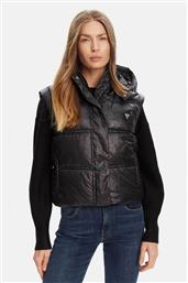 ΓΥΝΑΙΚΕΙΟ ΑΜΑΝΙΚΟ ΜΠΟΥΦΑΝ ΚΑΠΙΤΟΝΕ ΜΕ ΨΗΛΟ ΛΑΙΜΟ ΚΑΙ ΛΟΓΟΤΥΠΟ ''ERNESTINE'' - W5YL11WHDO2 ΜΑΥΡΟ GUESS