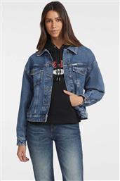 GUESS ΓΥΝΑΙΚΕΙΟ DENIM JACKET OVERSIZED - W4YN56D5CC3 DENIM BLUE ΣΚΟΥΡΟ