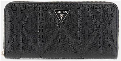 ΓΥΝΑΙΚΕΙO ΠΟΡΤΟΦΟΛΙ ΜΕ ALL-OVER LOGO PRINT ''ΑLDINA'' - SWGG9663146 ΜΑΥΡΟ GUESS
