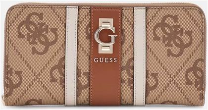 ΓΥΝΑΙΚΕΙO ΠΟΡΤΟΦΟΛΙ ΜΕ ALL-OVER LOGO PRINT ''ΕRENIA'' - SWSO7838146 ΚΑΦΕ ΑΝΟΙΧΤΟ GUESS
