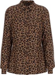ΓΥΝΑΙΚΕΙΟ ΠΟΥΚΑΜΙΣΟ ΜΕ ANIMAL PRINT RELAXED FIT - W5BH73WGLA2 ΚΑΦΕ GUESS