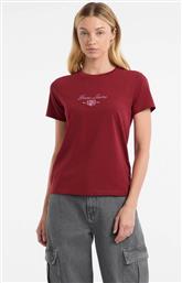 ΓΥΝΑΙΚΕΙΟ T-SHIRT ΜΕ LOGO PRINT REGULAR FIT - W5BI09J1314 ΜΠΟΡΝΤΟ GUESS