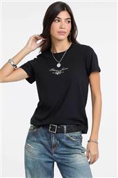 ΓΥΝΑΙΚΕΙΟ T-SHIRT ΜΕ LOGO PRINT REGULAR FIT - W5BI09J1314 ΜΑΥΡΟ GUESS