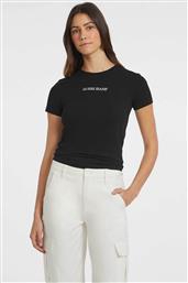 ΓΥΝΑΙΚΕΙΟ T-SHIRT ΜΕ LOGO PRINT SLIM FIT - W4YI01J1314 ΜΑΥΡΟ GUESS