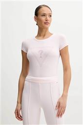 ΓΥΝΑΙΚΕΙΟ T-SHIRT ΜΕ TRIANGLE OMBRE LOGO ΑΠΟ ΤΡΟΥΚΣ SLIM FIT - W5GI43KA0Q1 ΡΟΖ ΑΝΟΙΧΤΟ GUESS