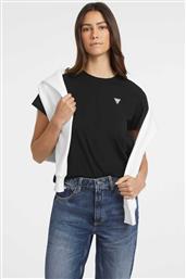 ΓΥΝΑΙΚΕΙΟ T-SHIRT ΜΕ ΤΡΙΓΩΝΙΚΟ ΛΟΓΟΤΥΠΟ - W4YI10J1314 ΜΑΥΡΟ GUESS