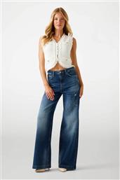 ΓΥΝΑΙΚΕΙΟ ΤΖΙΝ ΠΑΝΤΕΛΟΝΙ WIDE LEG ''BELLAGIO'' - W5YA1CD5QP3 DENIM BLUE GUESS