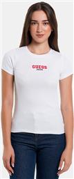 GJ SS CN SLIM RIB EMB TEE ΜΠΛΟΥΖΑ ΓΥΝΑΙΚΕΙΟ (9000192268-6231) GUESS