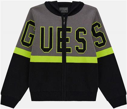 HOODED LS SWEATER W/ZIP ΠΛΕΚΤΟ ΠΑΙΔΙΚΟ BOY GUESS