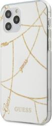 IPHONE 12 MINI 5,4 GUHCP12SPCUCHWH WHITE HARD BACK COVER CASE GOLD CHAIN COLLECTION GUESS