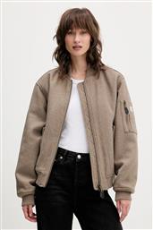 ΜΠΟΥΦΑΝ BOMBER ΜΕ ΠΡΟΣΘΗΚΗ ΜΑΛΛΙΟΥ ΧΡΩΜΑ: ΜΠΕΖ, W5BL14 W1482 GUESS