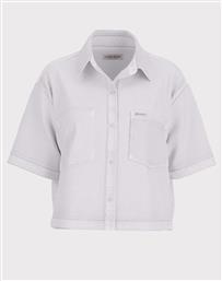 GJ BOXY SS SHIRT - ECO ORG CO NATURAL RG WHITE ΠΟΥΚΑΜΙΣΟ ΓΥΝΑΙΚΕΙΟ GUESS