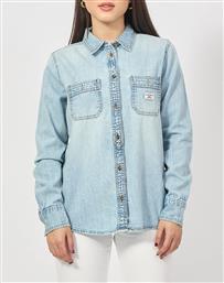 GJ REGULAR LS DENIM SHIRT ΠΟΥΚΑΜΙΣΟ ΓΥΝΑΙΚΕΙΟ GUESS