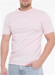 GJ SS CN SLIM LOGO E - ORGANIC COTTON 160GSM ΜΠΛΟΥΖΑ ΑΝΔΡΙΚΟ GUESS