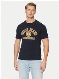 T-SHIRT M5RI80 K8HM0 ΣΚΟΥΡΟ ΜΠΛΕ SLIM FIT GUESS
