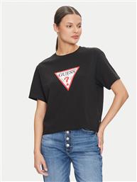 JEANS T-SHIRT W4YI73 K8HM0 ΜΑΥΡΟ REGULAR FIT GUESS