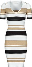 ΚΟΝΤΑ ΦΟΡΕΜΑΤΑ EVIE STRIPED POLO DRESS GUESS