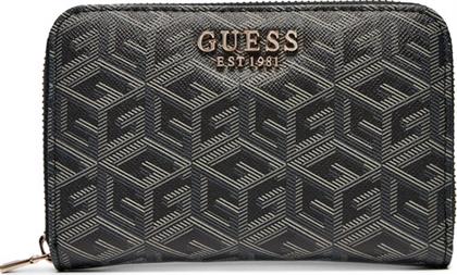 ΜΕΓΑΛΟ ΠΟΡΤΟΦΟΛΙ ΓΥΝΑΙΚΕΙΟ LAUREL (CU) WALLETS SWCU85 00400 ΜΑΥΡΟ GUESS